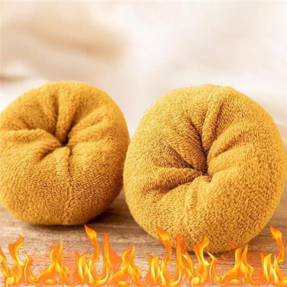 5 Pairs Wool Socks for Women, Size 5-10, Warm Hiking Cozy Thermal Crew - Picture 4 of 7